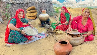 दादी ने मटके में कर दिया धमाल  😲 🛖 Rajasthani village Matka Dhokla  dadi cooking challenge [upl. by Ahsrav]