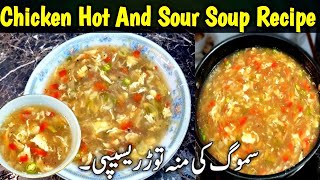 Chicken Hot And Sour Soup Recipe  Super And Easy Chicken Soup At Home [upl. by Akzseinga511]