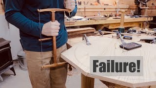 Treadle Lathe Build Part IX Treadle Wheel and Failure [upl. by Layney242]