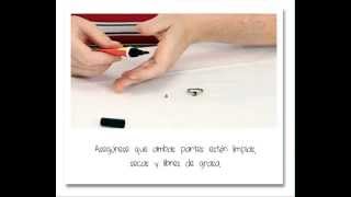 Cómo reparar un anillo UHU Super Glue Gel  Spanish text [upl. by Corrianne]