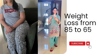 I Lost 20kg Weight at Home  My Weight Loss Journey from 85kg to 65kg Without Exercise or Gym [upl. by Peria815]