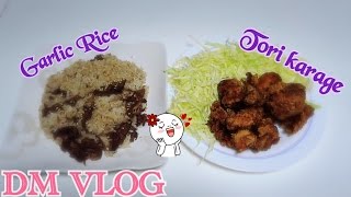 VLOG56Resep Garlic riceamptori karage [upl. by Mast]