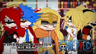 🚬•Vinsmoke Family  Sanji react to•🚬EspañolEnglish55 [upl. by Yevi]