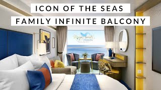 Icon of the Seas  Family Infinite Balcony Oceanview 9292 [upl. by Ynor122]