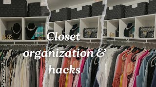 CLOSET ORGANIZATION HACKS amp TOURBUDGET FRIENDLY [upl. by Stochmal533]