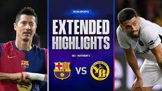 Barcelona vs Young Boys Extended Highlights  UCL League Phase MD 2  CBS Sports Golazo [upl. by Earvin343]