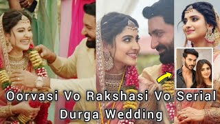 Oorvasi Vo Rakshasi Vo Serial Durga Aysha Wedding Photos Goes Viral [upl. by Sykleb]