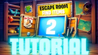 Escape Room Find Items 2 All Levels Fortnite [upl. by Llenrod]