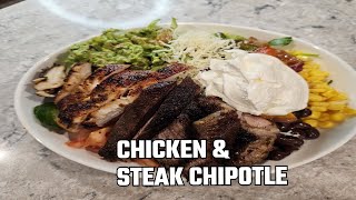 How to Make Homemade Chipotle Bowl  Chicken and Steak Chipotle Bowl [upl. by Gordy240]