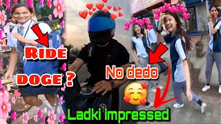 Crazy School girls reaction on Zx10r amp R1 😍❤️  School girls impress 😍👻🙈 Faisal Rider reaction [upl. by Burbank786]