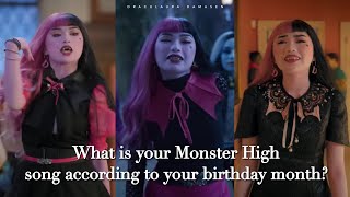 Monster High  The Movie  What is your Monster High song according to your birthday month [upl. by Eynobe373]