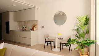 8 Water Street Canary Wharf  Studio apartment tour [upl. by Nortad]