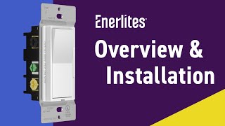 Enerlites Decorator Dimmer Switch  Overview amp Installation [upl. by Renaxela740]