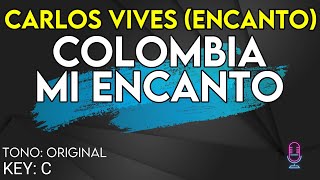 Carlos Vives Encanto  Colombia Mi Encanto  Karaoke Instrumental [upl. by Schalles]