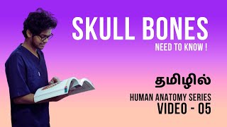 Skull bones explanation in Tamil OsteologyAnatomy series video 05 [upl. by Cailean]