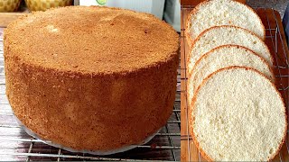 Vanilla Sponge Cake Recipe  Sponge Cake Recipe  Simple Vanilla Cake [upl. by Trask]