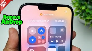 How To Remove AirDrop From iPhone Control Center iOS 18 [upl. by Lorsung]