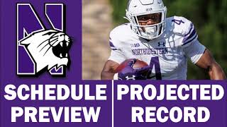 Northwestern Football 2024 Schedule Preview amp Record Projection [upl. by Asin]