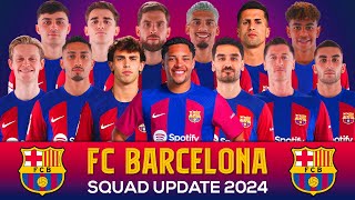 FC BARCELONA SQUAD UPDATE 2024 FT VITOR ROQUE [upl. by Strephon]