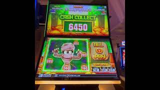 Bellagio vs Caesars Palace Full Screen MO MUMMY Jackpot slots lasvegas jackpot handpay [upl. by Nauqet194]