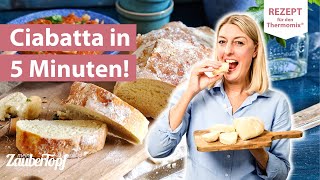 😍🥖 How To Ciabatta im Thermomix®  Thermomix® Rezept [upl. by Oicram950]