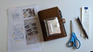 setting up a tiny 3ring planner amp updating my personal rings  Filofax Malden [upl. by Morice]