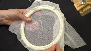 5 Limerick Lace Creating Eyelet Finishing Outline Securing Thread and Removing Pattern [upl. by Adirehs]