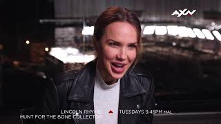 Arielle Kebbel on Amelia Sachs  Lincoln Rhyme Hunt of the Bone Collector [upl. by Mighell]