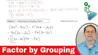 Learn Factoring by Grouping in Algebra [upl. by Lotsyrk]