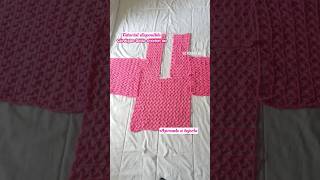 🥰 Con 5 rectángulos tejí una chaqueta a crochet [upl. by Amabel]