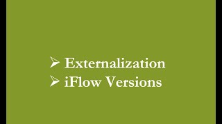 SAP CPI  Externalization [upl. by Jameson]