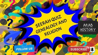 Seerah Quiz Genealogy and Religion [upl. by Licht]