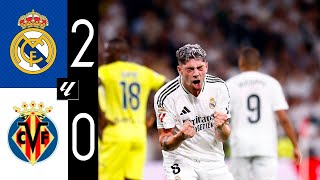 Real Madrid vs Villarreal 20 highlights realmadrid villarreal laliga vinicius mbappe [upl. by Standush]