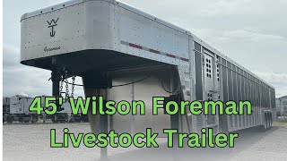 45 Wilson Gooseneck Aluminum Livestock Trailer [upl. by Shea]