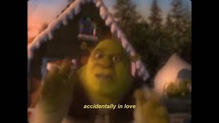 lyric video  accidentally in love shrek 2  counting crows [upl. by Allesiram]