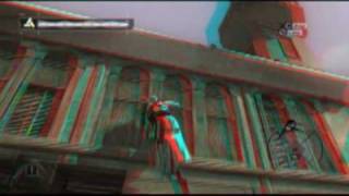 Assassins Creed PC  3D anaglyph redcyan iZ3D driver [upl. by Idaf68]