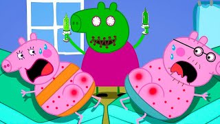 Peppa Pig Turns Into a Zombie Can Peppa Family Save Him 🧟‍♀️🧟‍♂️  Peppa Pig Funny Animation [upl. by Eimile360]