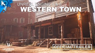 Western Desert Town  Unreal Engine 4 GameDev UE4 [upl. by Ronoel]