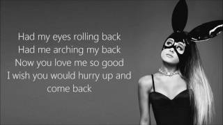 Ariana Grande  Thinking Bout You  Lyrics Audio [upl. by Leahcimdivad]