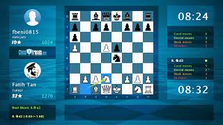 Chess Game Analysis Fatih Tan  fbeni0815 10 By ChessFriendscom [upl. by Carlee]