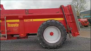 Teagle 9 Rear Discharge Muck Spreader [upl. by Anaehs90]