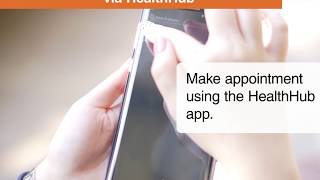Making a SameDay Appointment via HealthHub [upl. by Ulric791]