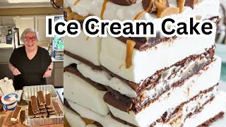 Ice Cream Cake  Cooking With Sandy [upl. by Nutter]