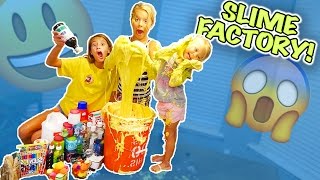 WE MADE A SLIME FACTORY NO BORAX [upl. by Henni]