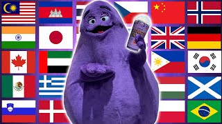 Grimace Shake in 70 Languages Meme [upl. by Aelanej]