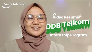 DDB Telkom Its Me Video Resume Fanny Rahmasari  Designer [upl. by Kuebbing]