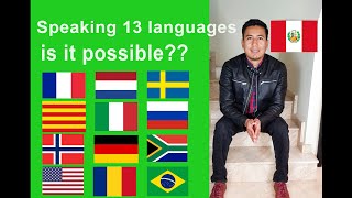 How I learned 13 languages  PERUVIAN POLYGLOT PERUANO POLIGLOTA polyglot Políglota languages [upl. by Virginie]