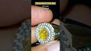 Chrysoberyl Cats Eye Shorts jewellery chrysoberyl chrysoberylcatseye fyp shopee jewelry [upl. by Yanaj]