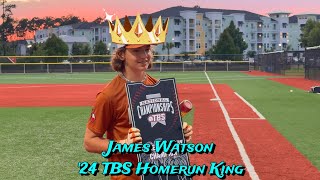 12U TBS World Series Homerun Derby 2024  winner James Watson East Cobb Astros Orange [upl. by Ellicec]