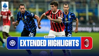 Inter vs AC Milan Extended Highlights  Serie A  CBS Sports Golazo [upl. by Goat]